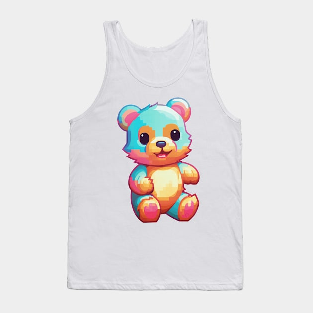 Teddy Bear Tank Top by So Red The Poppy